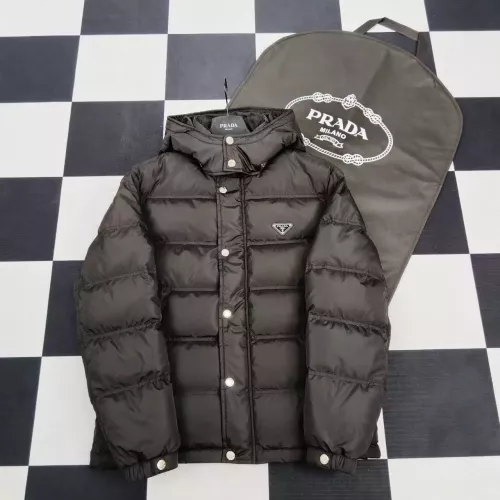 Wholesale Prada Down Feather Coat Long Sleeved For Men #1371229 $192.00 USD, Wholesale Quality Replica Prada Down Feather Coat