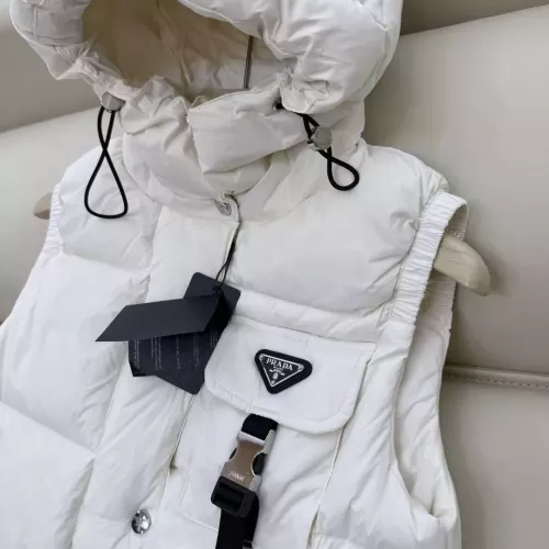 Replica Prada Down Feather Coat Sleeveless For Women #1371245 $185.00 USD for Wholesale