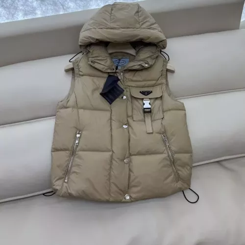 Wholesale Prada Down Feather Coat Sleeveless For Women #1371246 $185.00 USD, Wholesale Quality Replica Prada Down Feather Coat