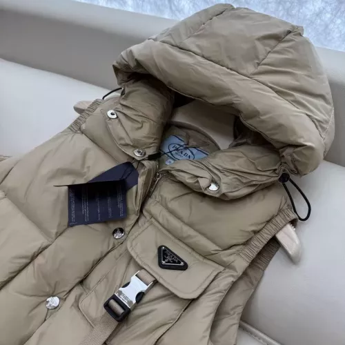 Replica Prada Down Feather Coat Sleeveless For Women #1371246 $185.00 USD for Wholesale