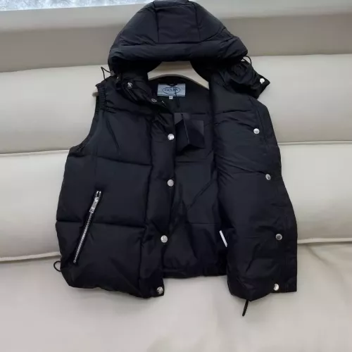 Replica Prada Down Feather Coat Sleeveless For Women #1371247 $185.00 USD for Wholesale