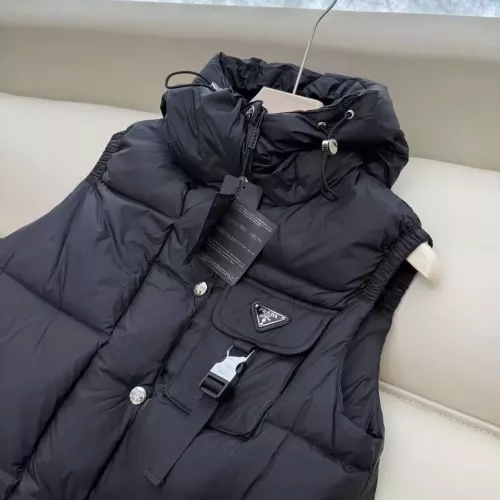 Replica Prada Down Feather Coat Sleeveless For Women #1371247 $185.00 USD for Wholesale