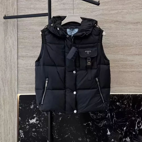 Replica Prada Down Feather Coat Sleeveless For Women #1371247 $185.00 USD for Wholesale