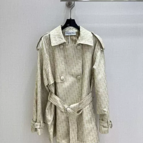 Wholesale Christian Dior Coat Long Sleeved For Women #1371328 $155.00 USD, Wholesale Quality Replica Christian Dior Coat