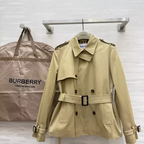 Wholesale Burberry Trench Coat Long Sleeved For Women #1371329 $160.00 USD, Wholesale Quality Replica Burberry Trench Coat