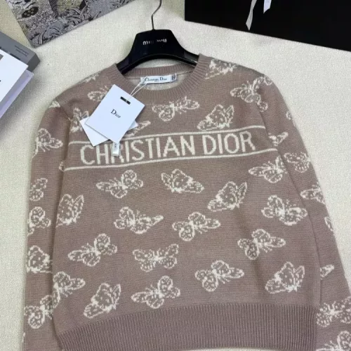 Replica Christian Dior Sweaters Long Sleeved For Women #1371331 $96.00 USD for Wholesale