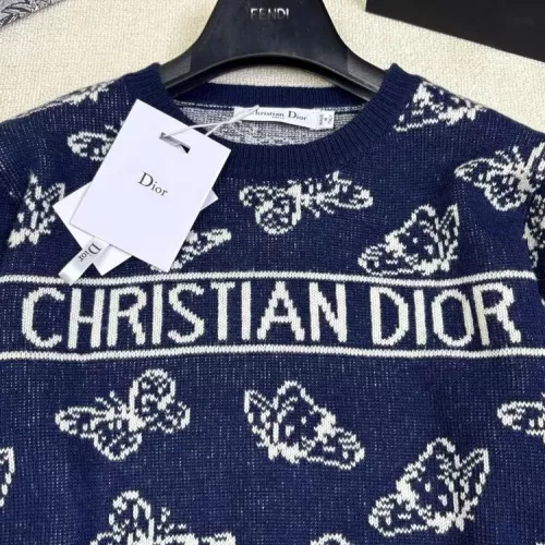 Replica Christian Dior Sweaters Long Sleeved For Women #1371333 $96.00 USD for Wholesale