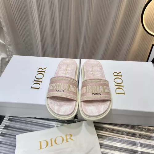 Replica Christian Dior Slippers For Women #1371680 $76.00 USD for Wholesale