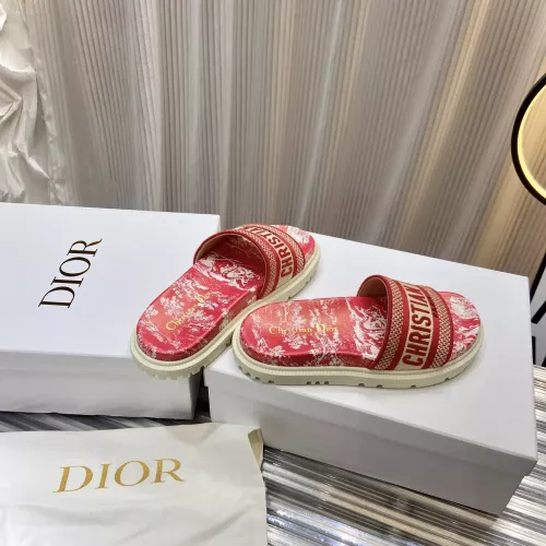 Replica Christian Dior Slippers For Women #1371681 $76.00 USD for Wholesale