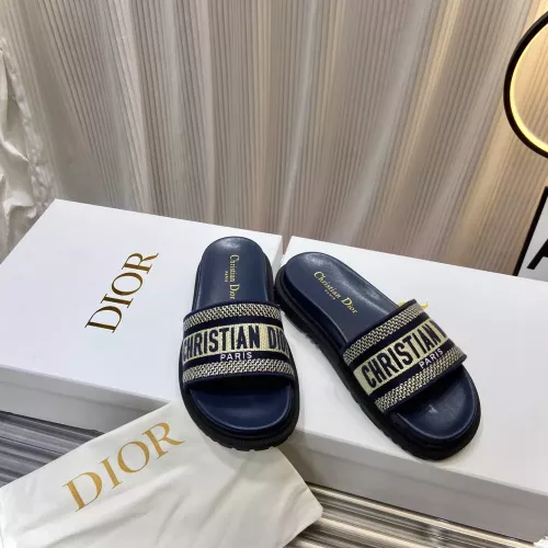Replica Christian Dior Slippers For Women #1371682 $76.00 USD for Wholesale