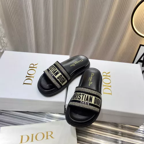 Replica Christian Dior Slippers For Women #1371683 $76.00 USD for Wholesale