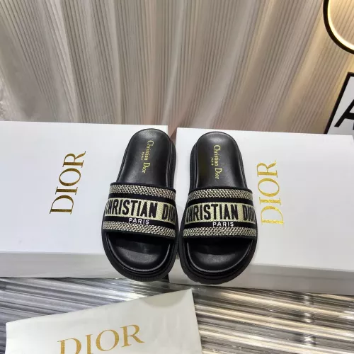 Replica Christian Dior Slippers For Women #1371683 $76.00 USD for Wholesale