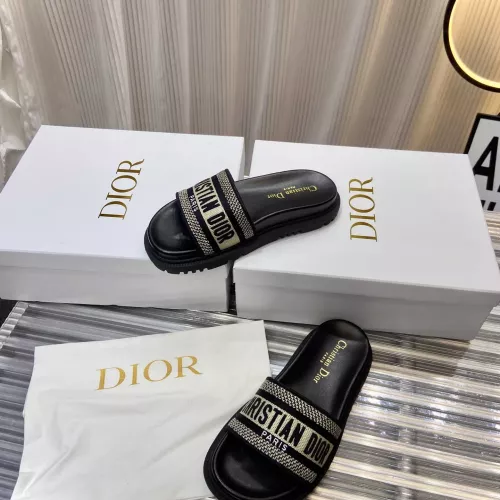 Replica Christian Dior Slippers For Women #1371683 $76.00 USD for Wholesale