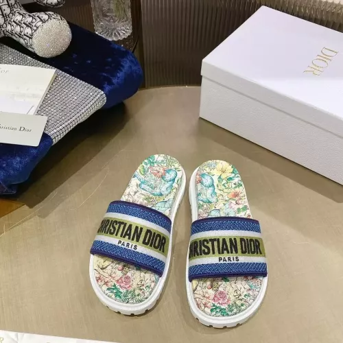 Replica Christian Dior Slippers For Women #1371684 $80.00 USD for Wholesale