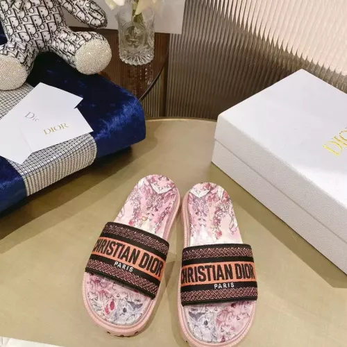 Replica Christian Dior Slippers For Women #1371685 $80.00 USD for Wholesale