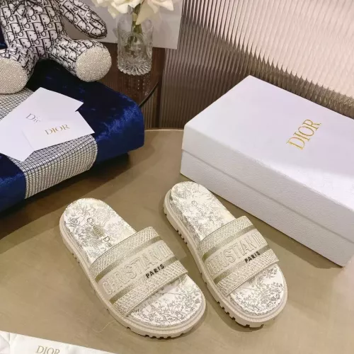 Wholesale Christian Dior Slippers For Women #1371687 $80.00 USD, Wholesale Quality Replica Christian Dior Slippers
