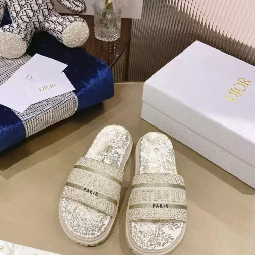 Replica Christian Dior Slippers For Women #1371687 $80.00 USD for Wholesale