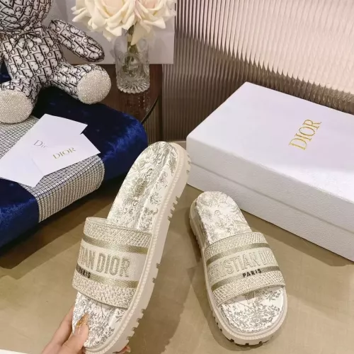 Replica Christian Dior Slippers For Women #1371687 $80.00 USD for Wholesale