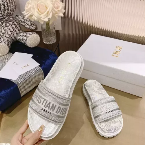 Replica Christian Dior Slippers For Women #1371688 $80.00 USD for Wholesale
