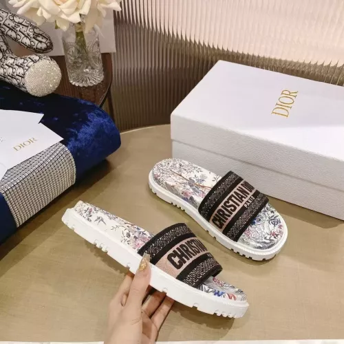 Replica Christian Dior Slippers For Women #1371692 $80.00 USD for Wholesale