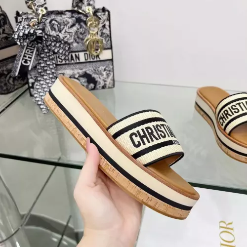 Replica Christian Dior Slippers For Women #1371709 $100.00 USD for Wholesale