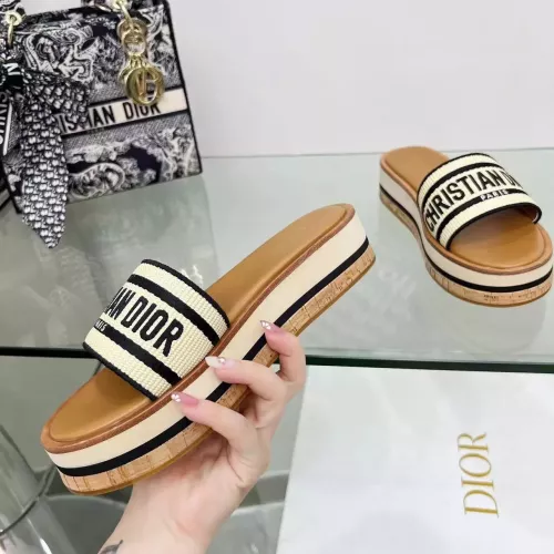 Replica Christian Dior Slippers For Women #1371709 $100.00 USD for Wholesale