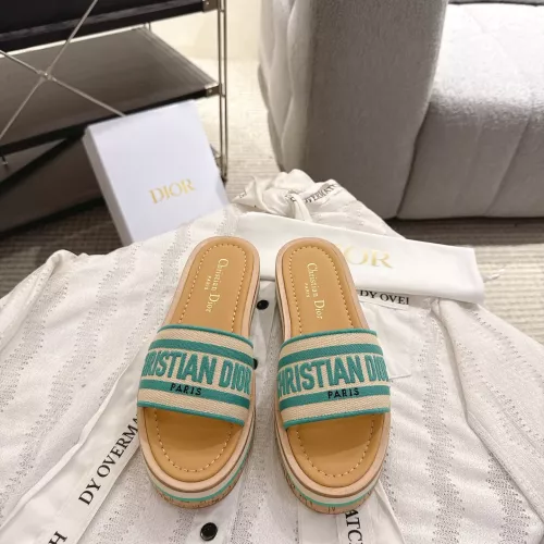 Replica Christian Dior Slippers For Women #1371719 $100.00 USD for Wholesale