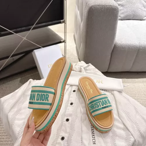 Replica Christian Dior Slippers For Women #1371719 $100.00 USD for Wholesale