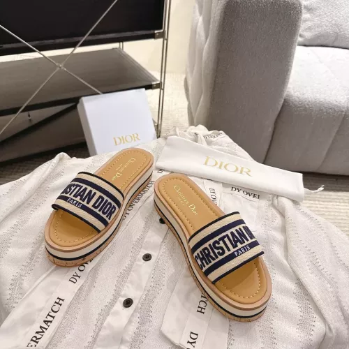 Replica Christian Dior Slippers For Women #1371721 $100.00 USD for Wholesale