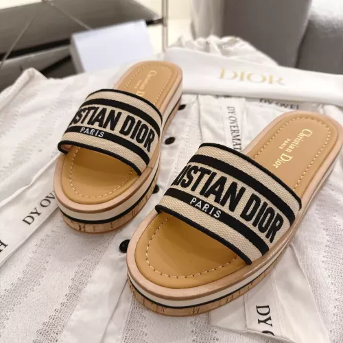 Replica Christian Dior Slippers For Women #1371722 $100.00 USD for Wholesale