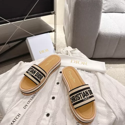 Replica Christian Dior Slippers For Women #1371722 $100.00 USD for Wholesale