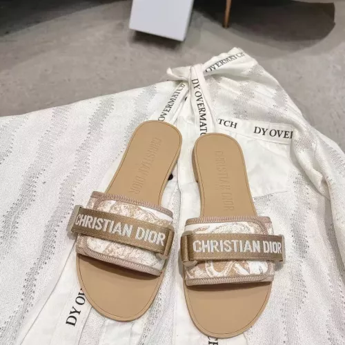 Replica Christian Dior Slippers For Women #1371723 $76.00 USD for Wholesale