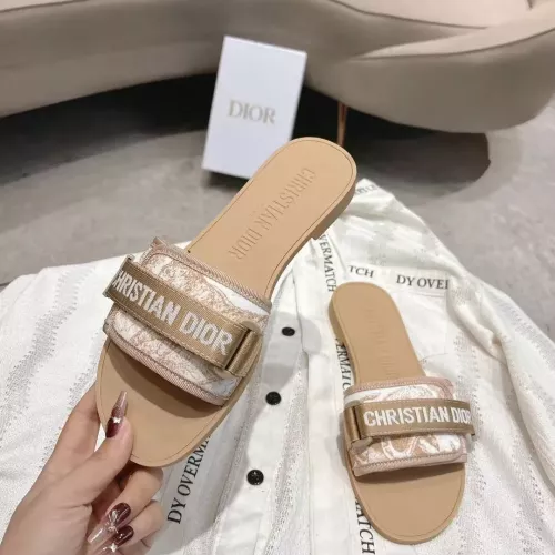 Replica Christian Dior Slippers For Women #1371723 $76.00 USD for Wholesale