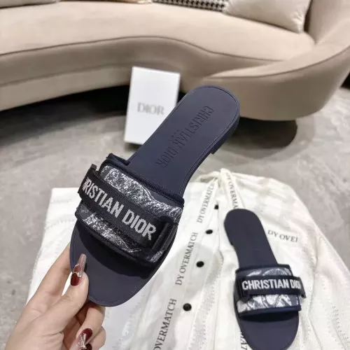 Replica Christian Dior Slippers For Women #1371726 $76.00 USD for Wholesale
