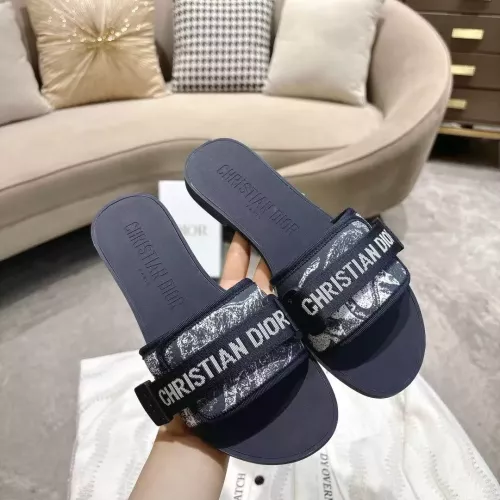Replica Christian Dior Slippers For Women #1371726 $76.00 USD for Wholesale