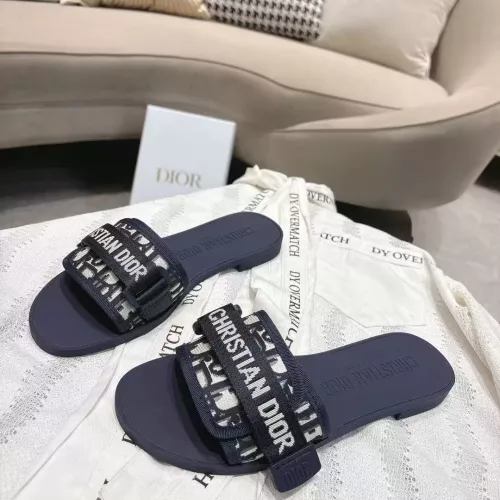 Wholesale Christian Dior Slippers For Women #1371743 $76.00 USD, Wholesale Quality Replica Christian Dior Slippers