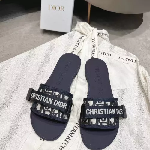 Replica Christian Dior Slippers For Women #1371743 $76.00 USD for Wholesale