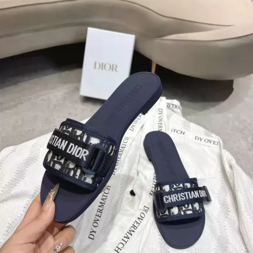 Replica Christian Dior Slippers For Women #1371743 $76.00 USD for Wholesale
