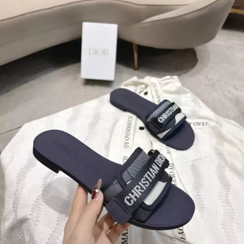 Replica Christian Dior Slippers For Women #1371746 $76.00 USD for Wholesale