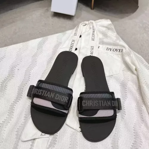 Replica Christian Dior Slippers For Women #1371747 $76.00 USD for Wholesale