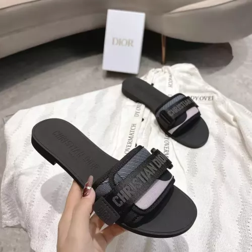 Replica Christian Dior Slippers For Women #1371747 $76.00 USD for Wholesale