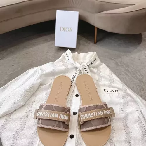 Replica Christian Dior Slippers For Women #1371749 $76.00 USD for Wholesale