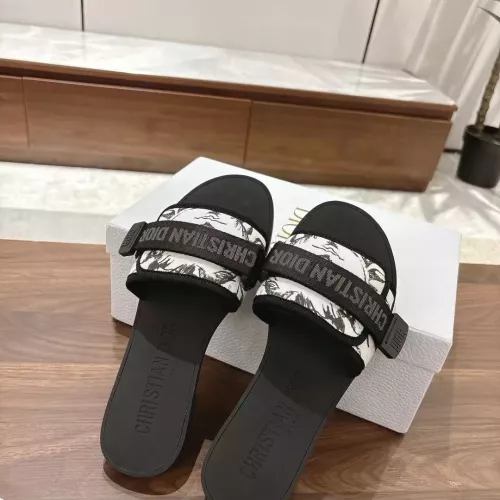 Replica Christian Dior Slippers For Women #1371752 $76.00 USD for Wholesale