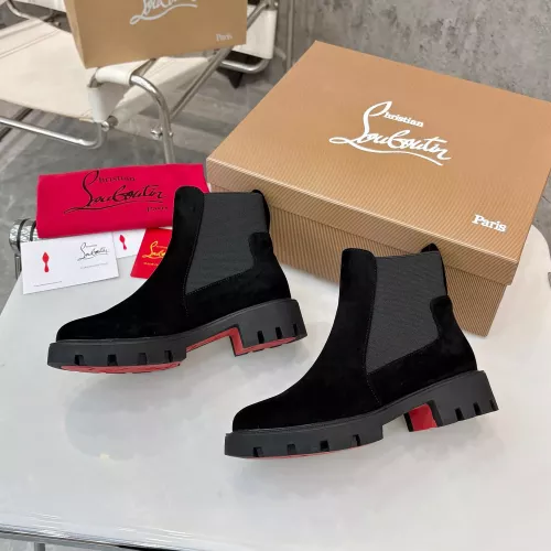 Replica Christian Louboutin Boots For Women #1371757 $108.00 USD for Wholesale
