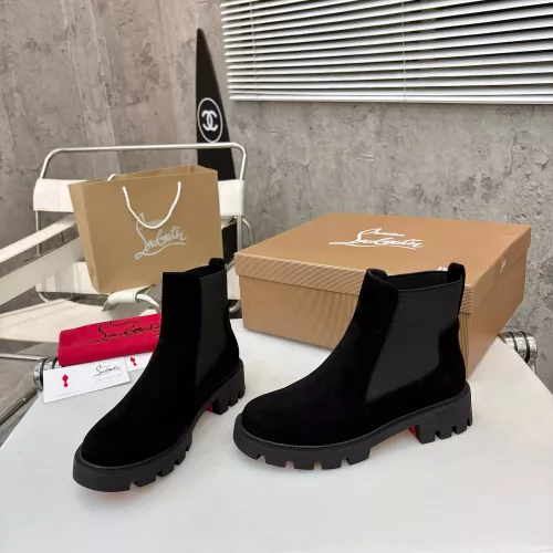 Replica Christian Louboutin Boots For Women #1371757 $108.00 USD for Wholesale