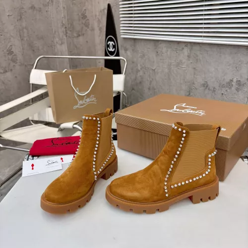 Replica Christian Louboutin Boots For Women #1371758 $115.00 USD for Wholesale
