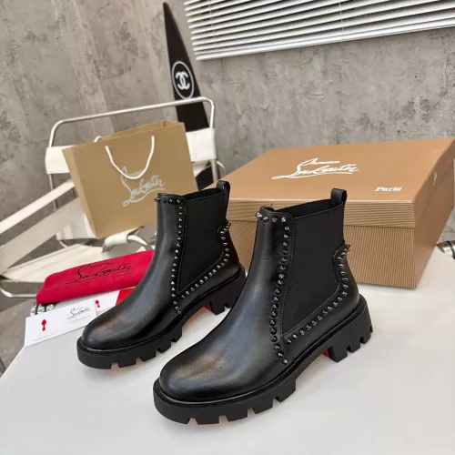 Wholesale Christian Louboutin Boots For Women #1371760 $115.00 USD, Wholesale Quality Replica Christian Louboutin Boots
