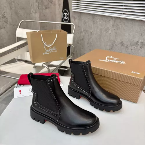 Replica Christian Louboutin Boots For Women #1371760 $115.00 USD for Wholesale