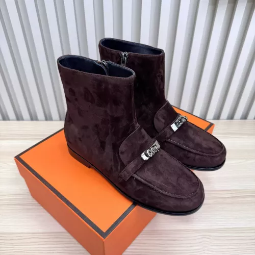 Replica Hermes Boots For Women #1371846 $135.00 USD for Wholesale