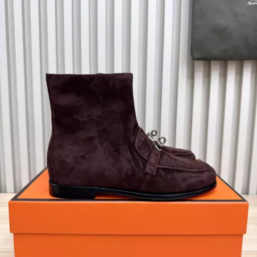 Replica Hermes Boots For Women #1371846 $135.00 USD for Wholesale